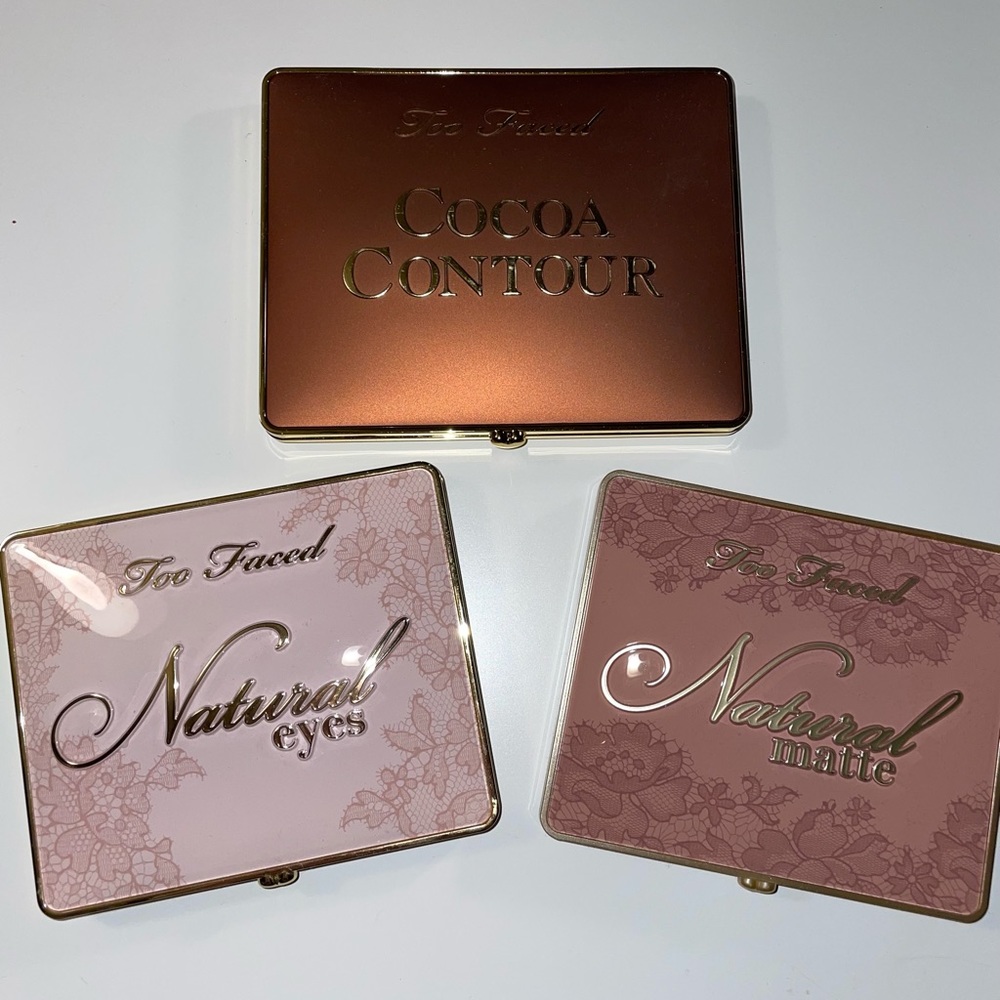 Too Faced makeup bundle 2 eyeshadows and 1 face